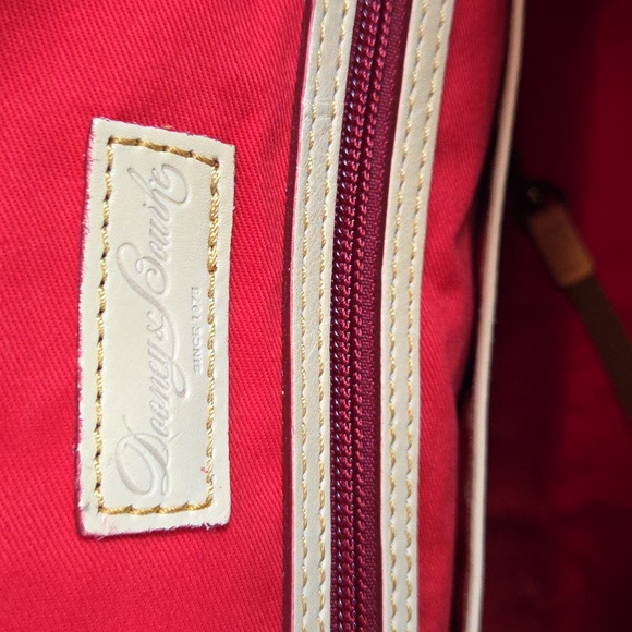 DOONEY & BOURKE NEW Large BONE Florentine Domed Buckle Satchel Handbag PURSE NWT - Picture 5 of 14